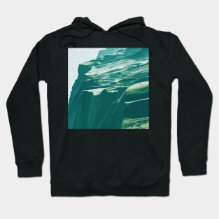 Teal Mountains Oil Effects 4 Hoodie